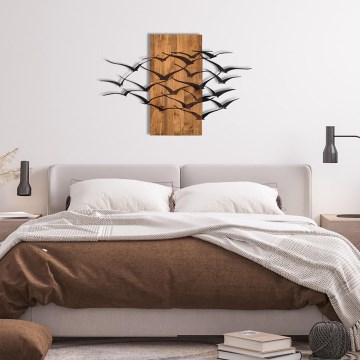 Nástenná dekorácia 86x58 cm vtáci