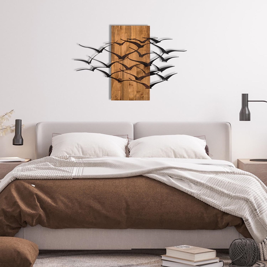 Nástenná dekorácia 86x58 cm vtáci