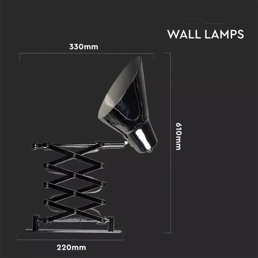 Nástenná lampa 1xE27/60W/230V