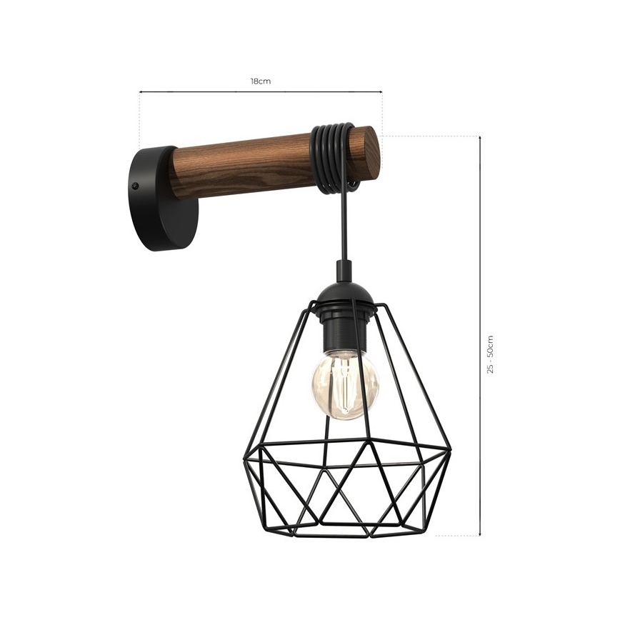 Nástenná lampa ACERO 1xE27/60W/230V