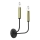 Nástenná lampa AKASYA 2xE14/15W/230V čierna/zlatá
