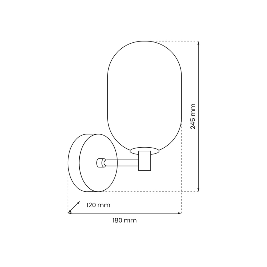 Nástenná lampa ALIAS 1xG9/8W/230V čierna/šedá