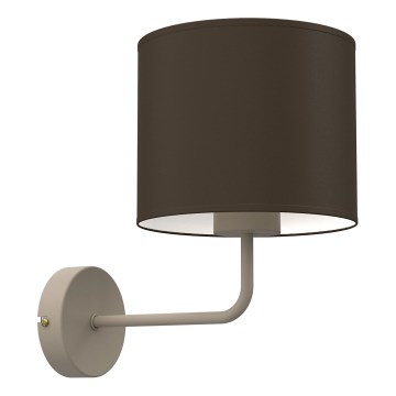 Nástenná lampa ARDEN 1xE27/15W/230V béžová/hnedá