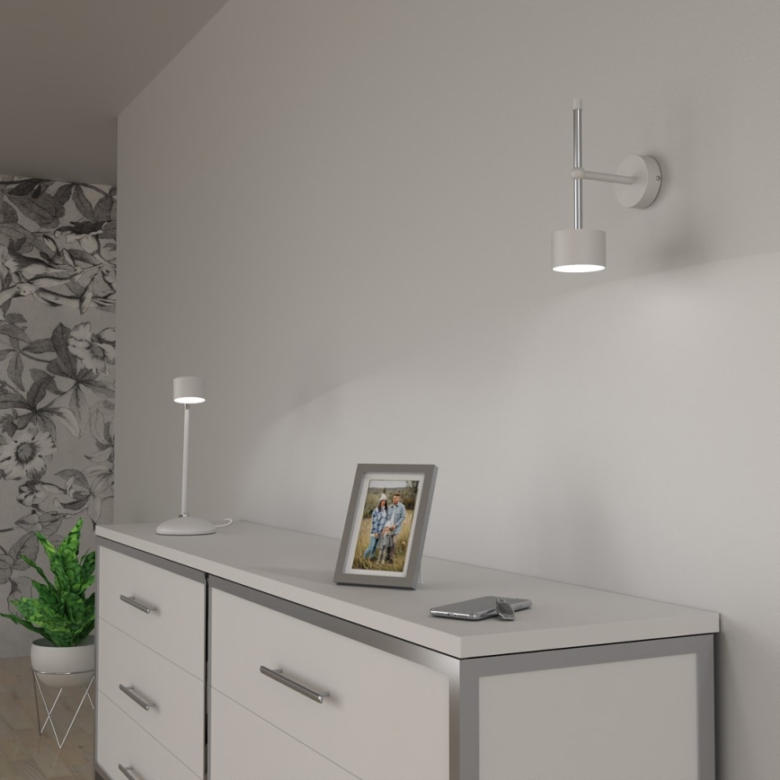 Nástenná lampa ARENA 1xGX53/11W/230V biela/lesklý chróm
