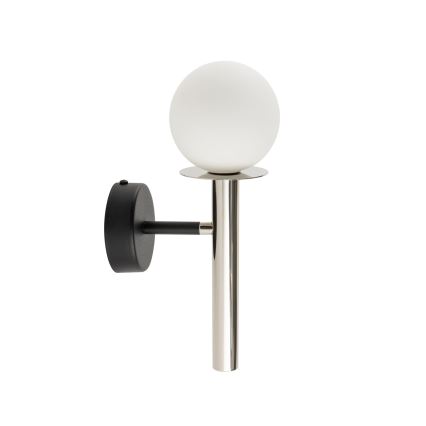Nástenná lampa DAISY 1xG9/12W/230V lesklý chróm/čierna/biela