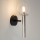 Nástenná lampa DAISY 1xG9/12W/230V lesklý chróm/čierna/číra