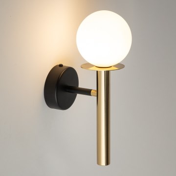 Nástenná lampa DAISY 1xG9/12W/230V zlatá/čierna/biela