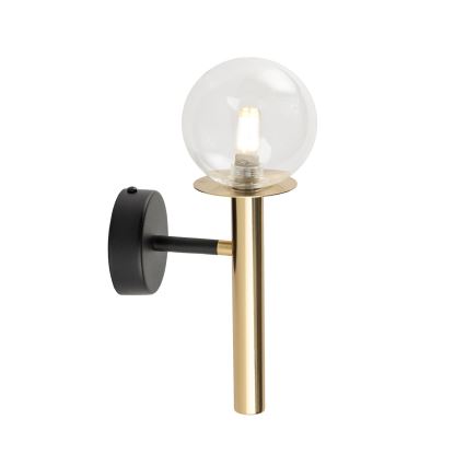 Nástenná lampa DAISY 1xG9/12W/230V zlatá/čierna/číra