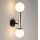 Nástenná lampa DAISY 2xG9/12W/230V lesklý chróm/čierna/biela