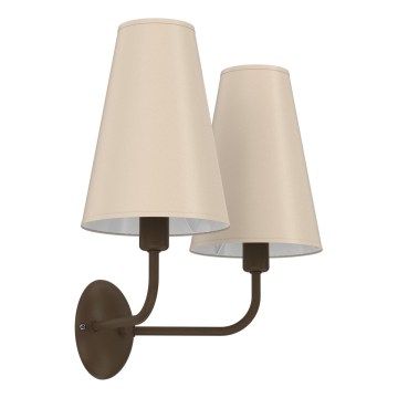 Nástenná lampa GRENADA 2xE14/15W/230V béžová