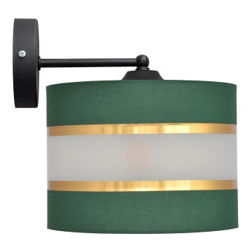 Nástenná lampa HELEN 1xE27/15W/230V zelená/zlatá