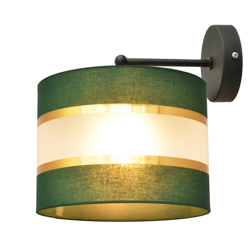 Nástenná lampa HELEN 1xE27/15W/230V zelená/zlatá