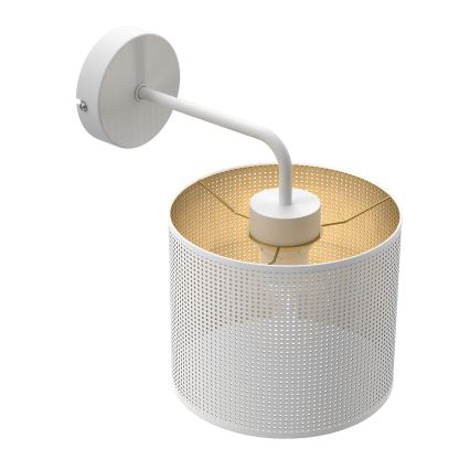 Nástenná lampa LOFT SHADE 1xE27/60W/230V biela/zlatá