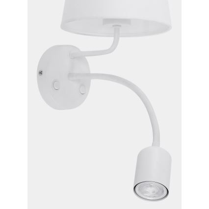 Nástenná lampa MAJA 1xE27/15W/230V + 1xGU10/10W/230V biela