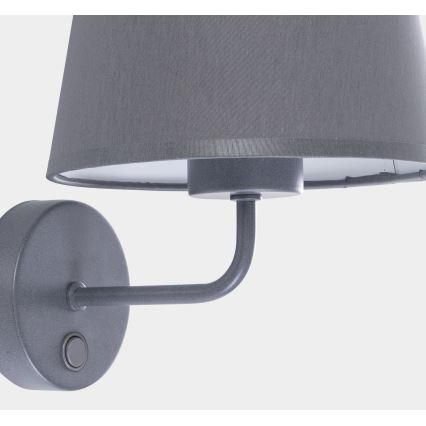 Nástenná lampa MAJA 1xE27/15W/230V šedá