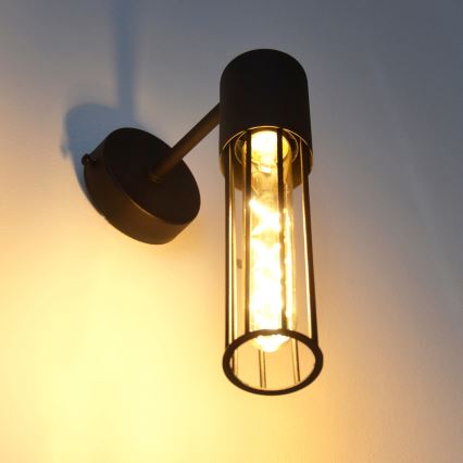 Nástenná lampa MELODY 1xE27/15W/230V čierna