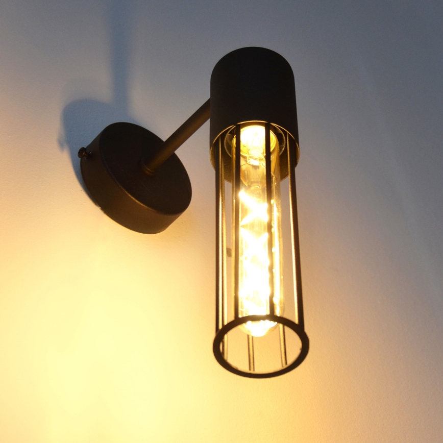 Nástenná lampa MELODY 1xE27/15W/230V čierna