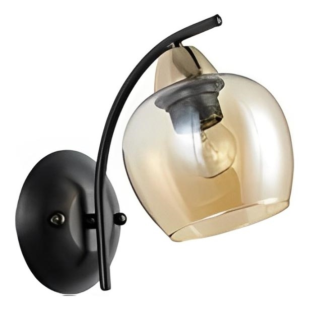 Nástenná lampa MERRA 1xE27/40W/230V čierna/béžová