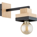 Nástenná lampa MIKO 1xE27/15W/230V čierna/béžová