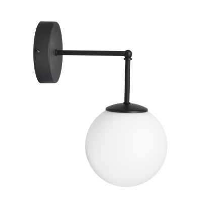 Nástenná lampa MOON 1xE27/15W/230V čierna