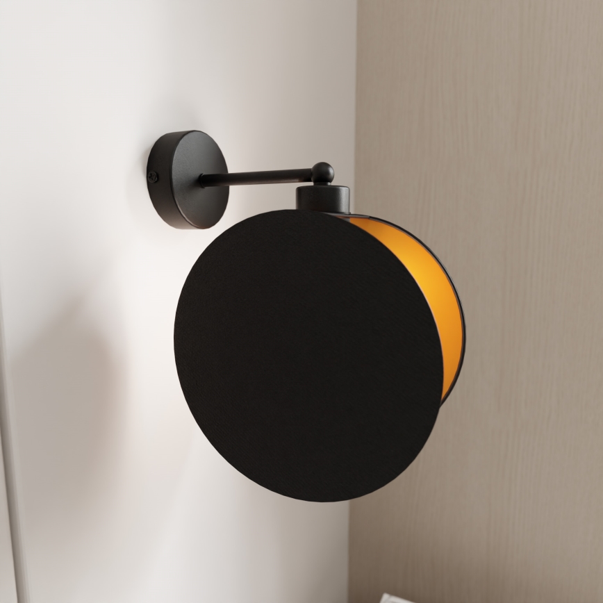 Nástenná lampa MOTIF 1xE27/15W/230V čierna