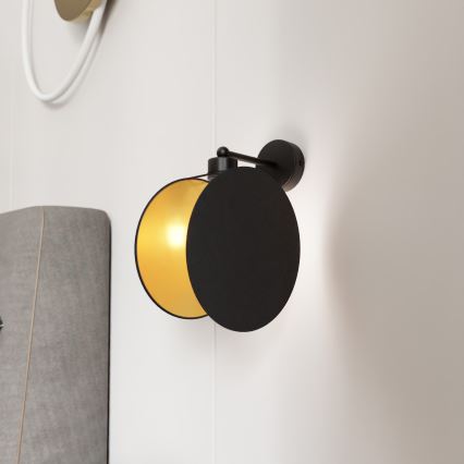Nástenná lampa MOTIF 1xE27/15W/230V čierna