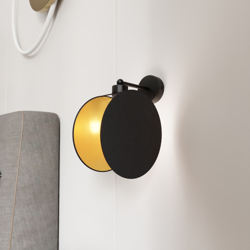 Nástenná lampa MOTIF 1xE27/15W/230V čierna