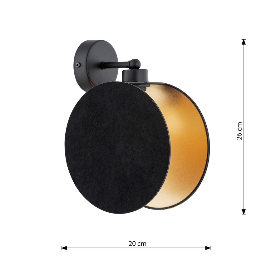 Nástenná lampa MOTIF 1xE27/15W/230V čierna