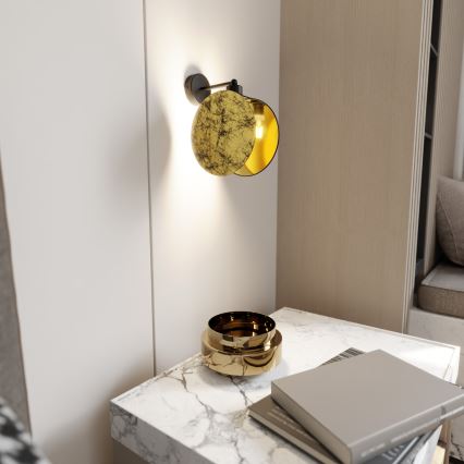 Nástenná lampa MOTIF 1xE27/15W/230V zlatá