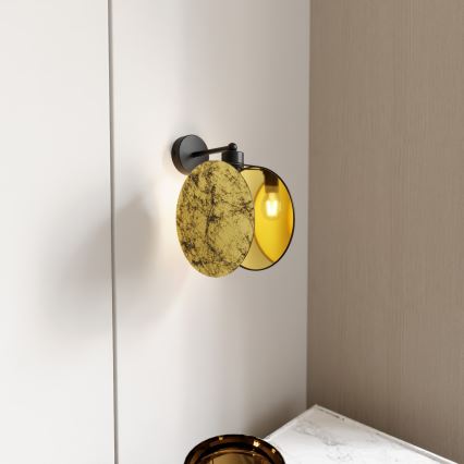 Nástenná lampa MOTIF 1xE27/15W/230V zlatá