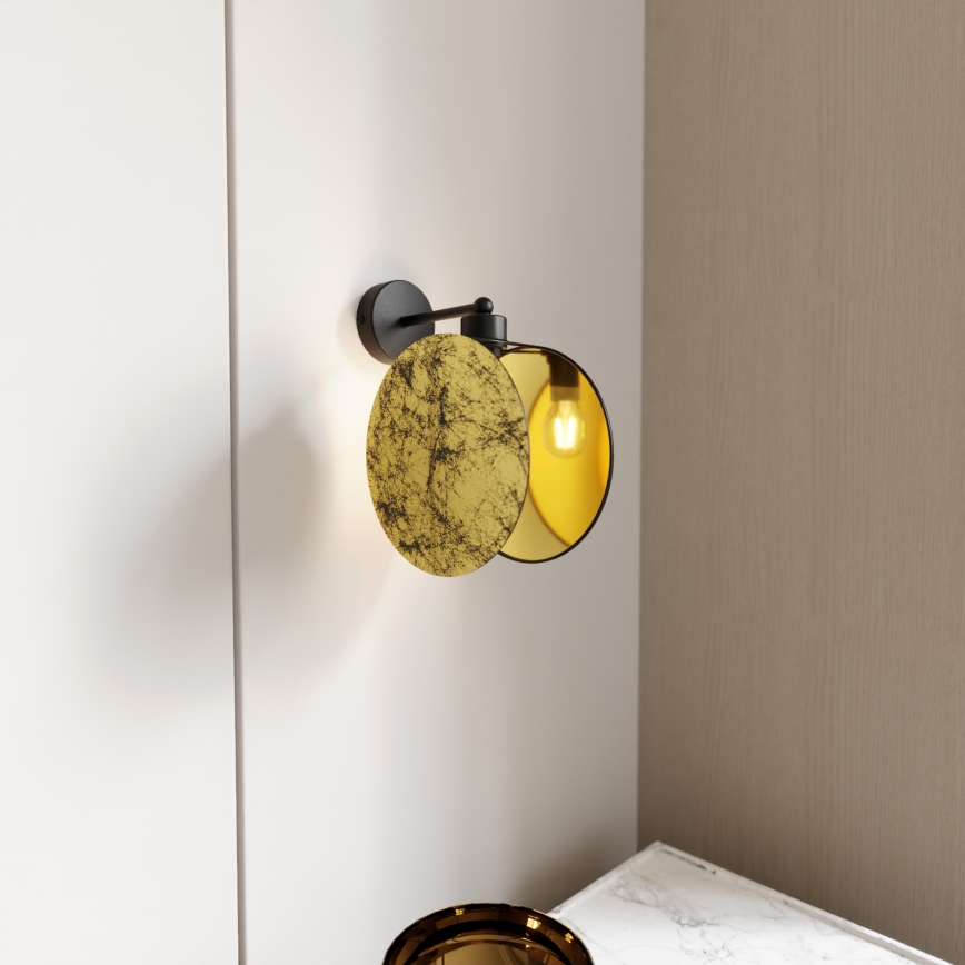Nástenná lampa MOTIF 1xE27/15W/230V zlatá