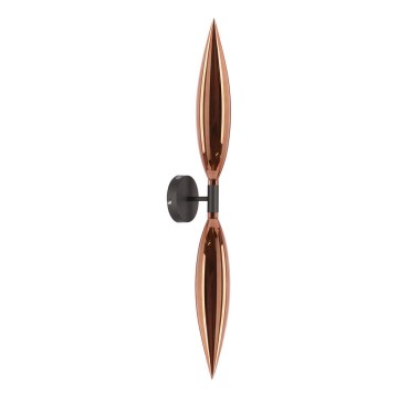 Nástenná lampa NORDIC 2xG9/5W/230V čierna/medená