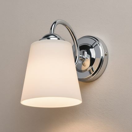 Nástenná lampa PAFOS 1xE27/15W/230V lesklý chróm