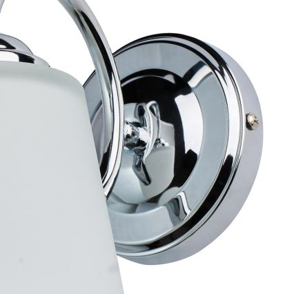 Nástenná lampa PAFOS 1xE27/15W/230V lesklý chróm