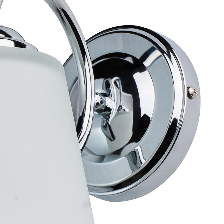 Nástenná lampa PAFOS 1xE27/15W/230V lesklý chróm