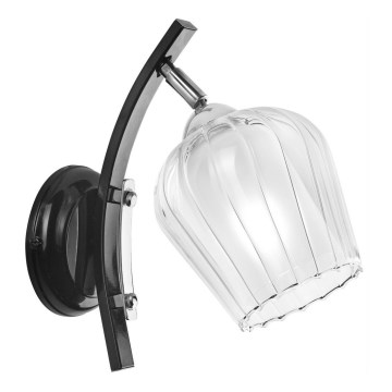 Nástenná lampa PAULA 1xE27/60W/230V čierna