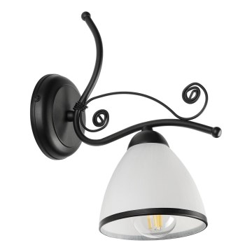 Nástenná lampa RETRO 1xE27/60W/230V čierna/biela