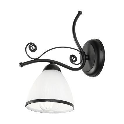Nástenná lampa RETRO 1xE27/60W/230V čierna/biela