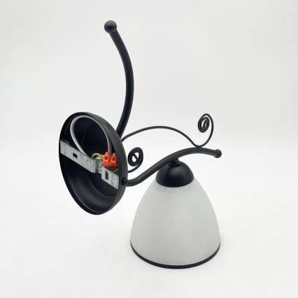 Nástenná lampa RETRO 1xE27/60W/230V čierna/biela
