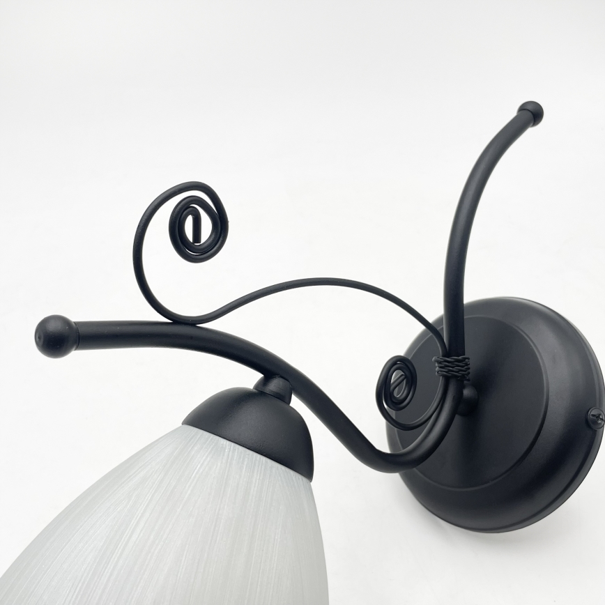 Nástenná lampa RETRO 1xE27/60W/230V čierna/biela