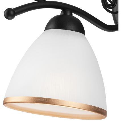 Nástenná lampa RETRO II 1xE27/60W/230V čierna matná