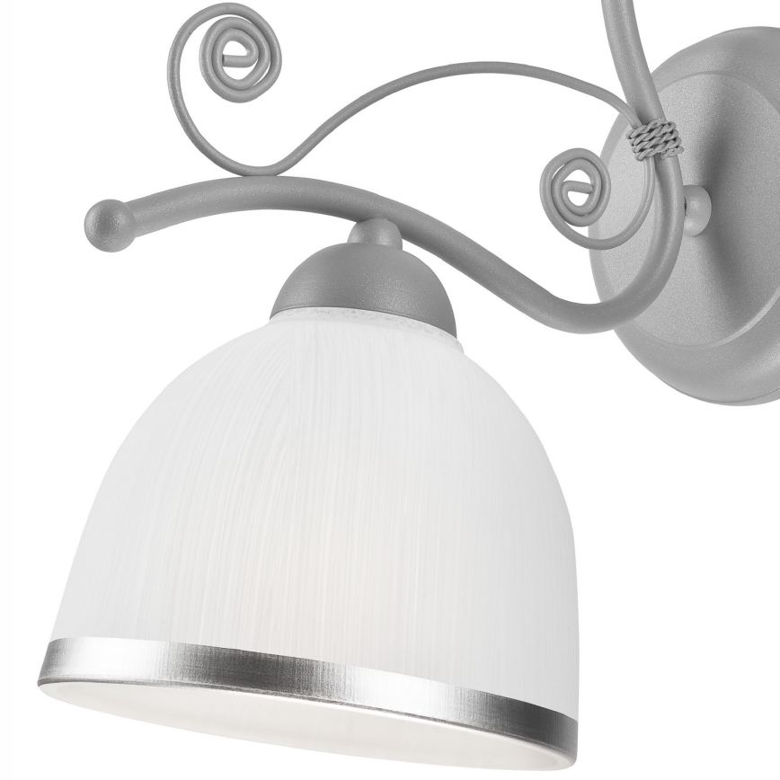 Nástenná lampa RETRO II 1xE27/60W/230V strieborná