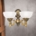 Nástenná lampa ROCCA 2xE27/60W/230V bronz/biela