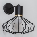Nástenná lampa SOLANO 1xE27/15W/230V čierna/zlatá