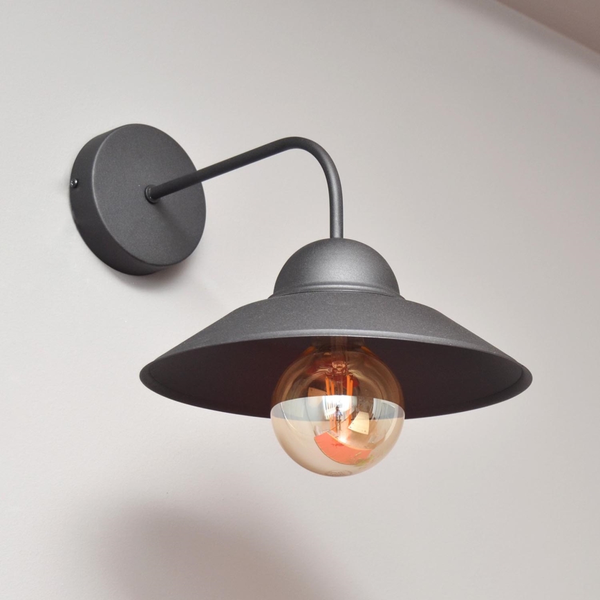 Nástenná lampa SORAPIS 1xE27/15W/230V čierna