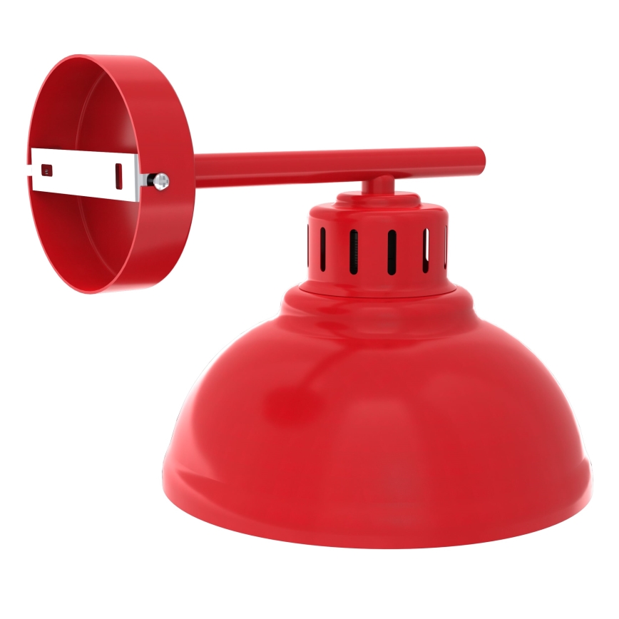 Nástenná lampa SVEN 1xE27/15W/230V červená