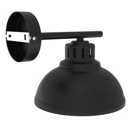 Nástenná lampa SVEN 1xE27/15W/230V čierna