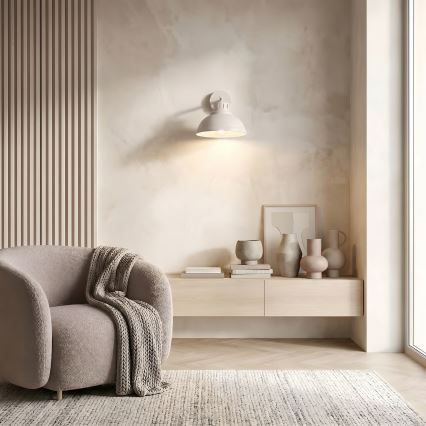 Nástenná lampa SVEN 1xE27/15W/230V krémová