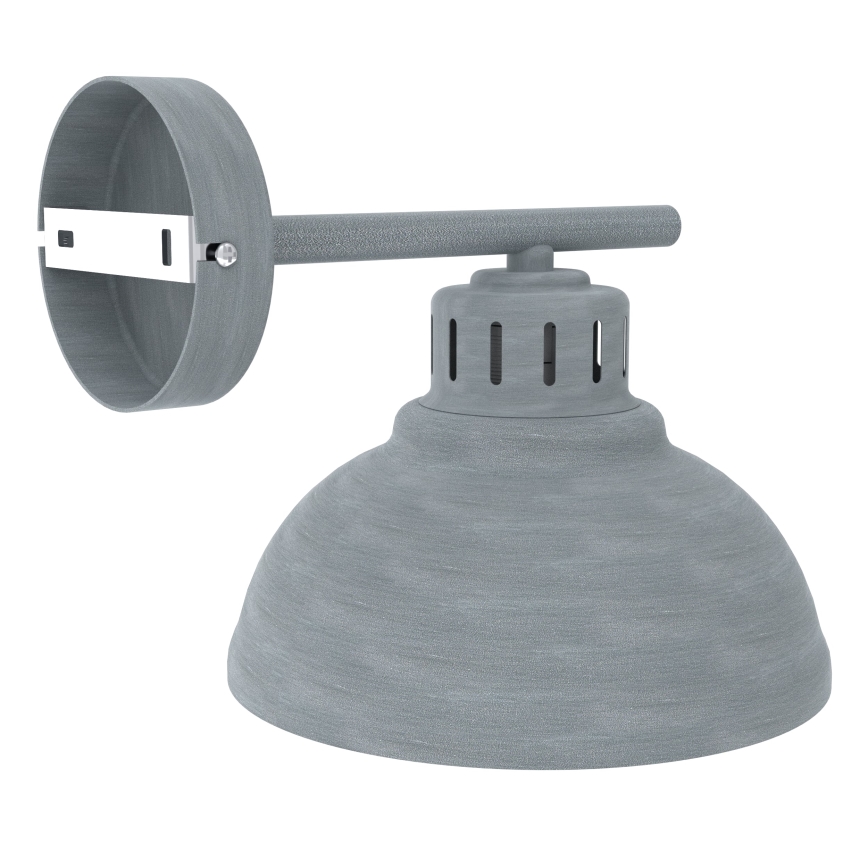 Nástenná lampa SVEN 1xE27/15W/230V šedá