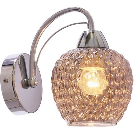 Nástenná lampa TOBIAS 1xE27/40W/230V lesklý chróm